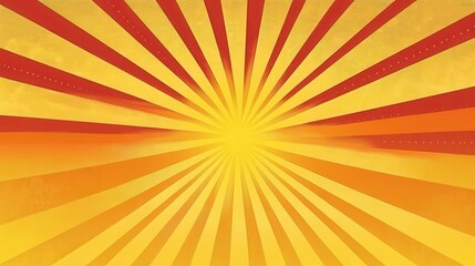 Vibrant Abstract Sunburst Design with Radiating Yellow and Orange Rays for Dynamic Backgrounds and Creative Projects