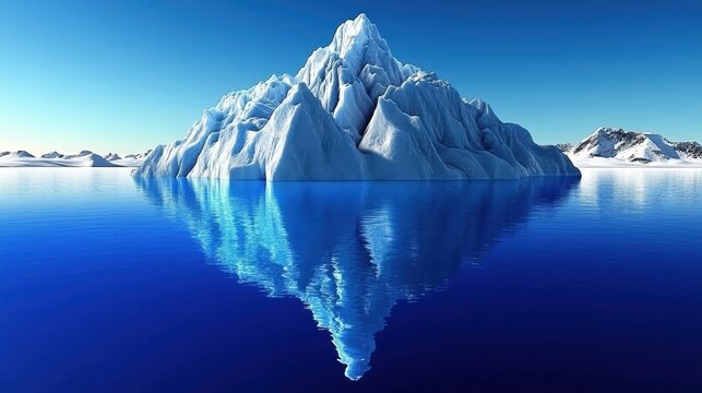 Closeup of melting icebergs dripping into the ocean, reflecting the impact of global warming close up, environmental crisis, ethereal, overlay, arctic backdrop