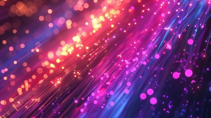 Obraz premium Fiber technology lights abstract background