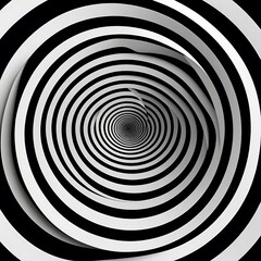 Obraz premium black and white spiral background