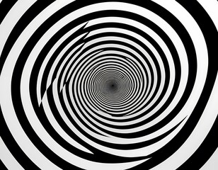 black and white spiral