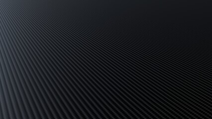 A deep black and metallic carbon fiber background with diagonal direction and indirect lighting.