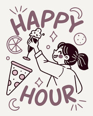 夕方から夜の割引タイム：ハッピーアワー