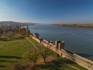Medieval Fortress Smederevo, Serbia - Aerial Drone View