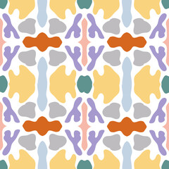 Colourful Abstract Shapes Pattern Background