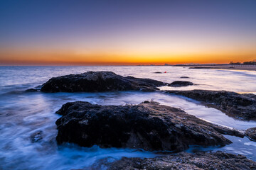 Fototapeta premium In the evening, the seaside scenery