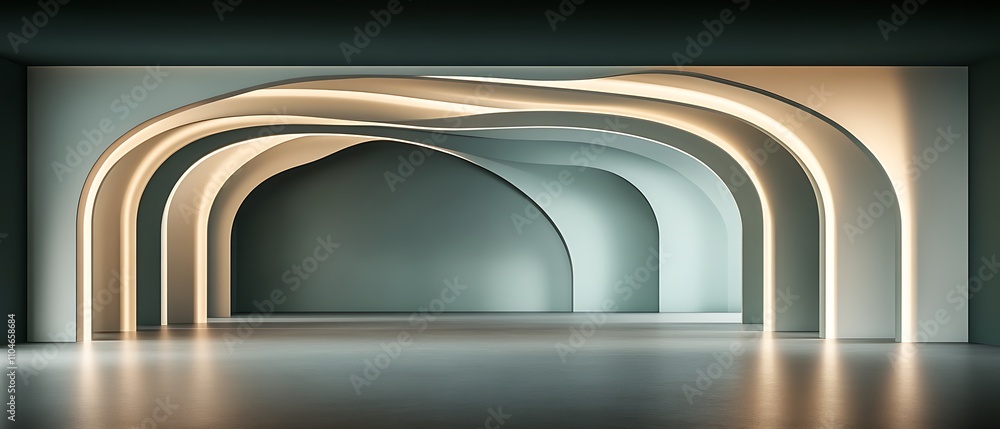 Poster a dark blue background with a subtle gradient of light emanating from the bottom left corner, creati