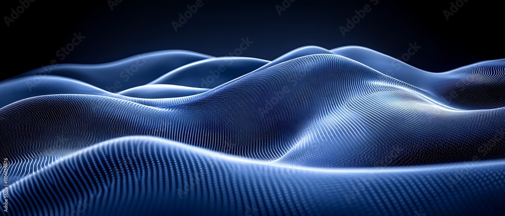 Poster a dark blue canvas with a subtle and elegant light gradient originating from the bottom left corner,