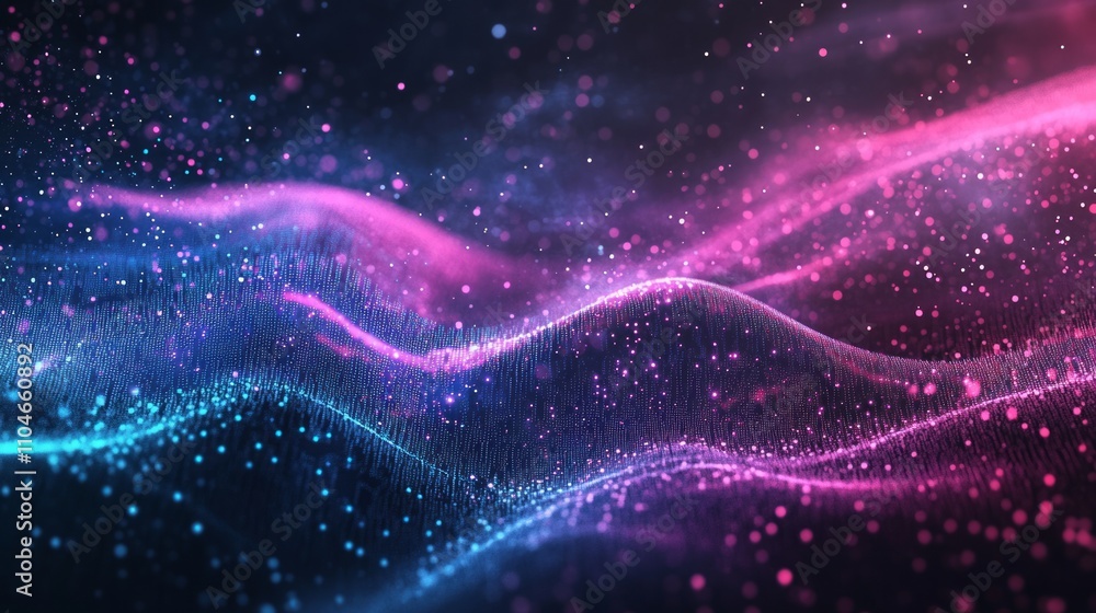 Aufkleber abstract digital data background representing network capabilities, technological processes, digital