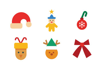 Christmas Icon Set Vector Festive and Stylish Designs for Creative Projects