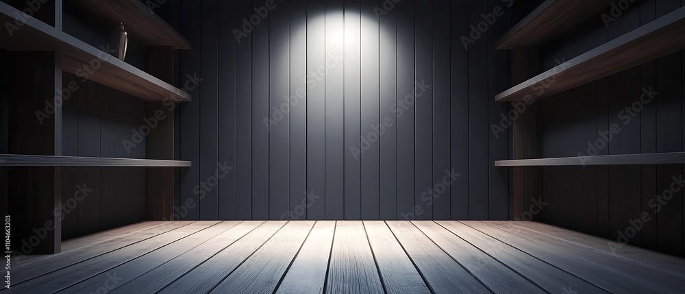 Poster clean and simple dark blue backdrop featuring a light gradient at the bottom left corner, designed t