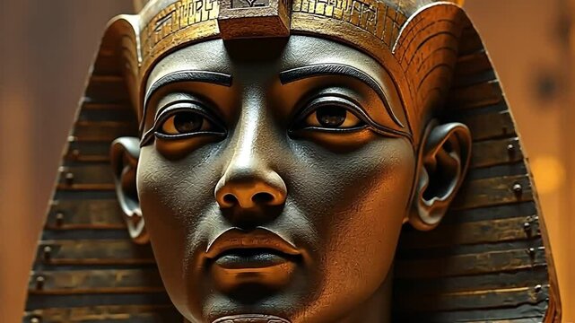 Osiris is Egyptian god of afterlife, resurrection, and fertility. Osiris was often depicted as a mummified king.