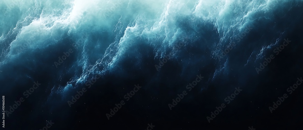 Poster dark blue backdrop featuring a gentle light gradient starting from the bottom left corner, with a se