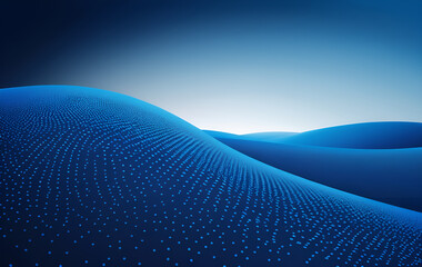 Blue background image, texture, circle, curve, gradient, banner