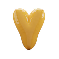 letter balloons alphabet realistic gold 3d rendering isolated on a transparent background
