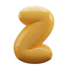 letter balloons alphabet realistic gold 3d rendering isolated on a transparent background