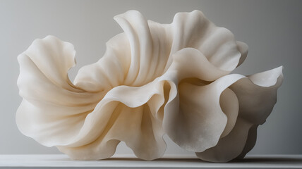 A white flower with a lot of detail and texture