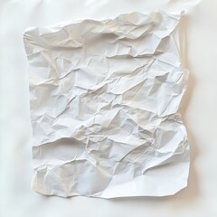 Obraz premium crumpled white paper texture for design and background use
