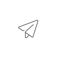 Paper plane icon template vector illustration