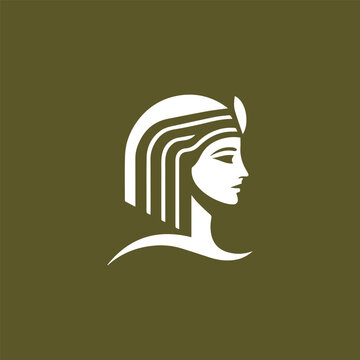 recommend clip art: Cleopatra lady logo