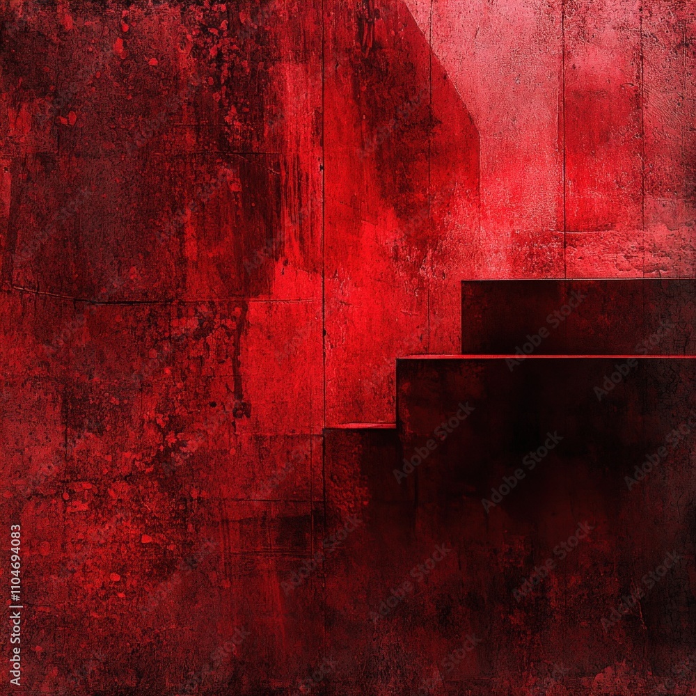 Poster abstract red texture with layered patterns for artistic backgrounds