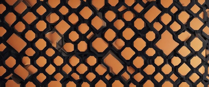 Geometric Pattern with Interlocking Squares and Circles, artistic patterns, interlocking shapes, geometric patterns