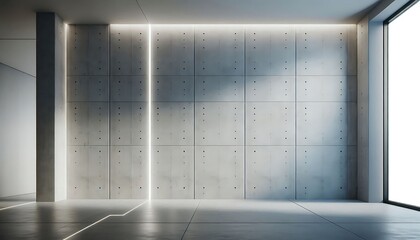 Modern Minimalist Room Concrete Wall Lighting Design
