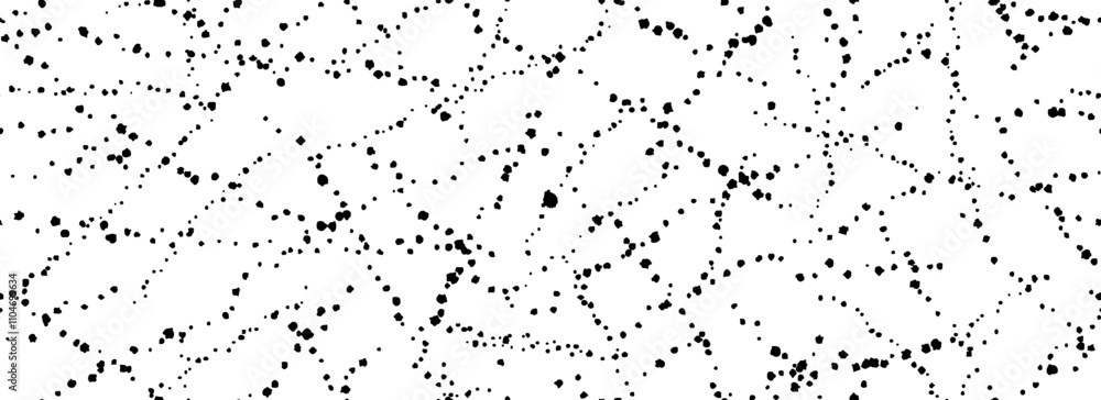 Poster splashed dots seamless texture. distressed sprinkled paint drop background. black grunge speckle gra