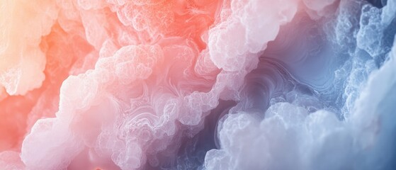 Fototapeta premium abstract cloud formations in soft pastel colors