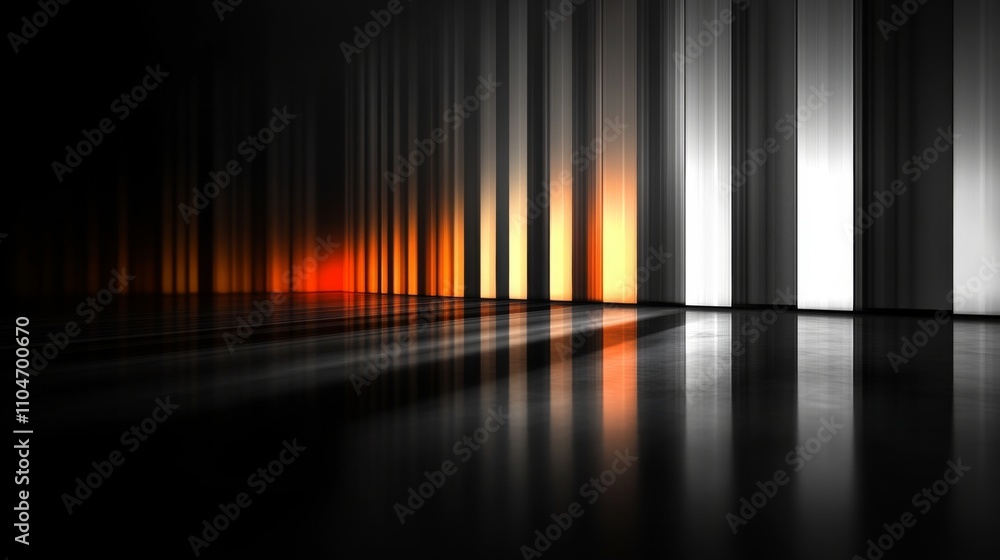 Leinwandbilder abstract light reflection with gradients of color and shadows