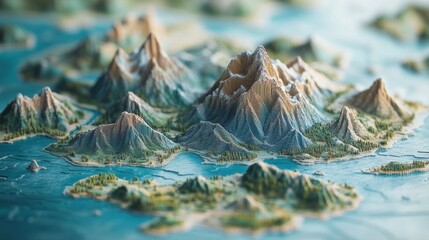 3D Isometric Tourism Map: Planning and Development of Scenic Routes