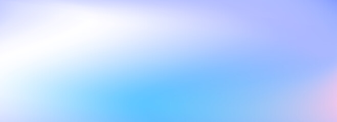 Light blue gradient background. Soft pastel winter wave wallpaper. Smooth blurry cold color backdrop for poster, brochure, leaflet, banner, booklet, flyer. Calm icy water surface texture. Vector