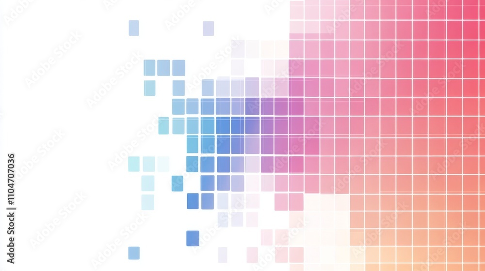Poster abstract colorful pixelated background with gradient effect