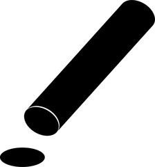 モノクロの印鑑イラストアイコン