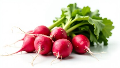  Freshly harvested beets with vibrant green leaves