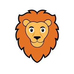 Lion head vector illustration