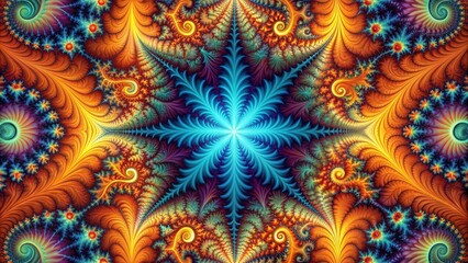 Abstract fractal pattern background, fractal, abstract, design, digital, art, background, texture, geometric, colorful