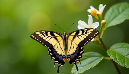 Obraz premium Beautiful Monarch Butterfly in Flight