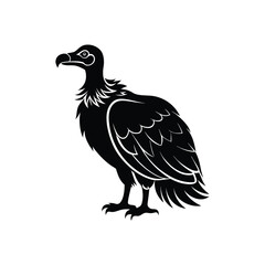 Vulture silhouette vector art 