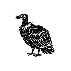 Vulture silhouette vector art 