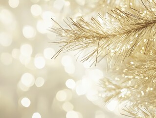 Obraz premium sparkling holiday decorations with a warm glow