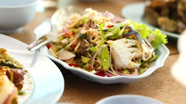 Thai Food at Bang Saen Chonburi