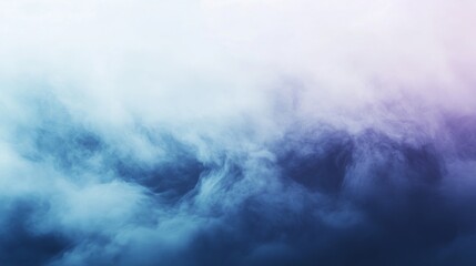 Soft Blue and Purple Abstract Clouds in a Dreamy Atmosphere