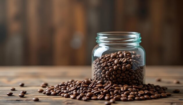  Aromatic coffee beans ready for a perfect brew