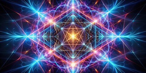 Fototapeta premium Abstract digital artwork representing electric geometry, electric, geometry, abstract, digital, artwork, design, pattern