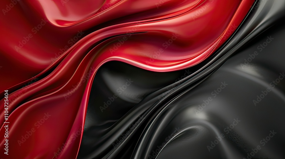 Poster a smooth black and red texture with subtle gradients and intricate details, offering a sleek and ele