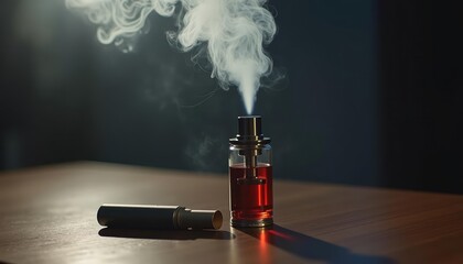  Elegant vaporizer in action exuding a sense of luxury and relaxation