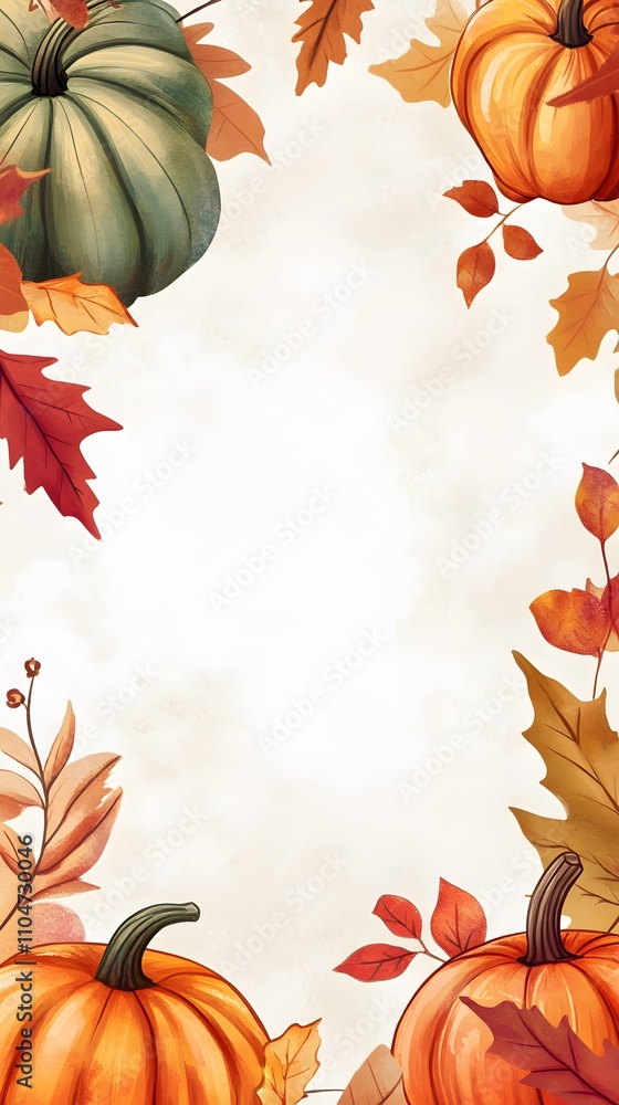 Poster design a thanksgiving menu template with a warm, inviting vibe. the background should feature soft, 