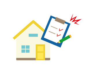 可愛い家のイラスト　一軒家のアイコン　