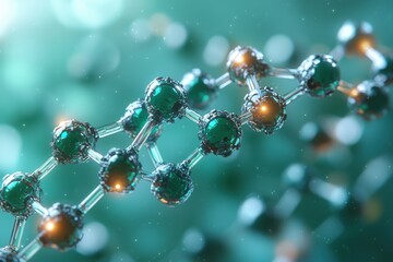 Abstract Molecular Structure Science Technology and Medicine Background